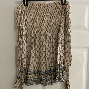 Socialite long-sleeved flower child blouse